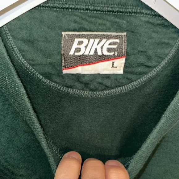 Rare Vintage BIKE brand Christmas holiday religious jesus sweater sweatshirt LG - Picture 9 of 10